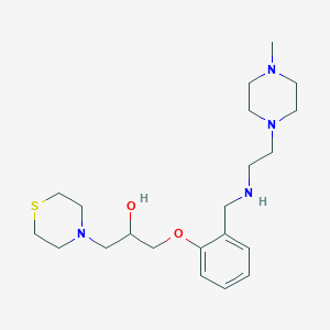 1-[2-({[2-(4-methyl-1-piperazinyl)ethyl]amino}methyl)phenoxy]-3-(4-thiomorpholinyl)-2-propanol