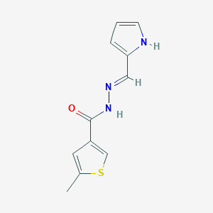 5-methyl-N'-(1H-pyrrol-2-ylmethylene)-3-thiophenecarbohydrazide