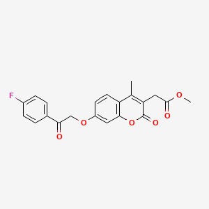 methyl {7-[2-(4-fluorophenyl)-2-oxoethoxy]-4-methyl-2-oxo-2H-chromen-3-yl}acetate