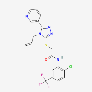 2-[(4-allyl-5-pyridin-3-yl-4H-1,2,4-triazol-3-yl)thio]-N-[2-chloro-5-(trifluoromethyl)phenyl]acetamide