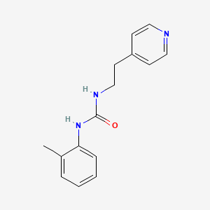 molecular formula C15H17N3O B6030877 N-(2-methylphenyl)-N'-[2-(4-pyridinyl)ethyl]urea 