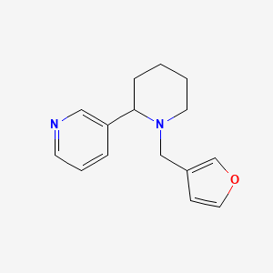 3-[1-(3-furylmethyl)-2-piperidinyl]pyridine