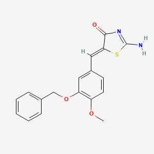 5-[3-(benzyloxy)-4-methoxybenzylidene]-2-imino-1,3-thiazolidin-4-one