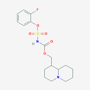 octahydro-2H-quinolizin-1-ylmethyl [(2-fluorophenoxy)sulfonyl]carbamate