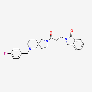 2-{3-[7-(4-fluorobenzyl)-2,7-diazaspiro[4.5]dec-2-yl]-3-oxopropyl}-1-isoindolinone