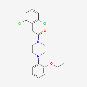 molecular formula C20H22Cl2N2O2 B6031058 1-[(2,6-dichlorophenyl)acetyl]-4-(2-ethoxyphenyl)piperazine 