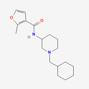 molecular formula C18H28N2O2 B6031087 N-[1-(cyclohexylmethyl)-3-piperidinyl]-2-methyl-3-furamide 