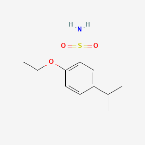 molecular formula C12H19NO3S B603109 2-Ethoxy-4-methyl-5-(propan-2-yl)benzene-1-sulfonamide CAS No. 1216249-52-3