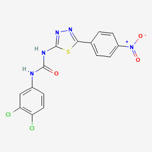 N-(3,4-dichlorophenyl)-N'-[5-(4-nitrophenyl)-1,3,4-thiadiazol-2-yl]urea