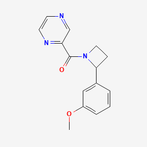 2-{[2-(3-methoxyphenyl)-1-azetidinyl]carbonyl}pyrazine