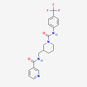 N-{[1-({[4-(trifluoromethyl)phenyl]amino}carbonyl)-3-piperidinyl]methyl}nicotinamide