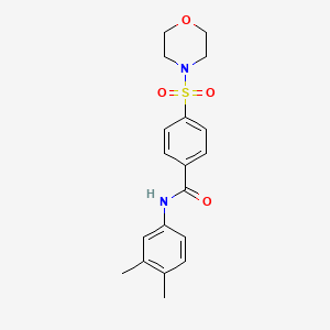 N-(3,4-dimethylphenyl)-4-(4-morpholinylsulfonyl)benzamide