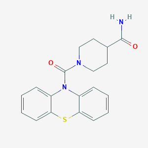 molecular formula C19H19N3O2S B6031136 1-(10H-phenothiazin-10-ylcarbonyl)-4-piperidinecarboxamide 