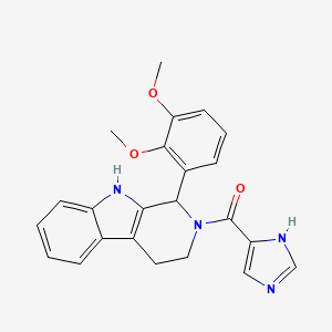 molecular formula C23H22N4O3 B6031143 1-(2,3-dimethoxyphenyl)-2-(1H-imidazol-4-ylcarbonyl)-2,3,4,9-tetrahydro-1H-beta-carboline 