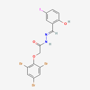 N'-(2-hydroxy-5-iodobenzylidene)-2-(2,4,6-tribromophenoxy)acetohydrazide