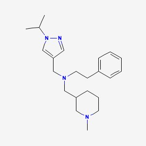 N-[(1-isopropyl-1H-pyrazol-4-yl)methyl]-N-[(1-methyl-3-piperidinyl)methyl]-2-phenylethanamine