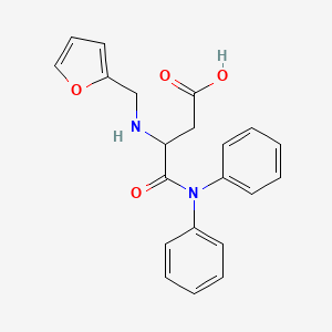 molecular formula C21H20N2O4 B6031221 N~2~-(2-furylmethyl)-N~1~,N~1~-diphenyl-alpha-asparagine 