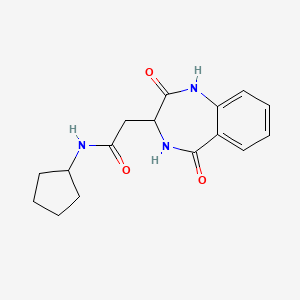 N-cyclopentyl-2-(2,5-dioxo-2,3,4,5-tetrahydro-1H-1,4-benzodiazepin-3-yl)acetamide