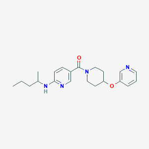 N-(1-methylbutyl)-5-{[4-(3-pyridinyloxy)-1-piperidinyl]carbonyl}-2-pyridinamine