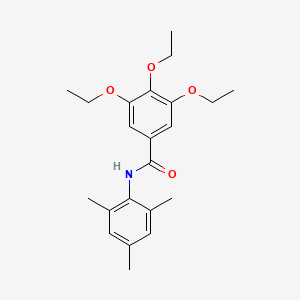 molecular formula C22H29NO4 B6031355 3,4,5-triethoxy-N-mesitylbenzamide 