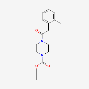 molecular formula C18H26N2O3 B603137 Tert-butyl 4-(2-o-tolylacetyl)piperazine-1-carboxylate CAS No. 152954-97-7