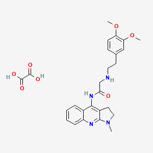 molecular formula C26H30N4O7 B6031381 N~2~-[2-(3,4-dimethoxyphenyl)ethyl]-N~1~-(1-methyl-2,3-dihydro-1H-pyrrolo[2,3-b]quinolin-4-yl)glycinamide oxalate 