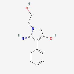 5-amino-1-(2-hydroxyethyl)-4-phenyl-1,2-dihydro-3H-pyrrol-3-one