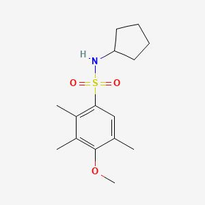 N-cyclopentyl-4-methoxy-2,3,5-trimethylbenzenesulfonamide