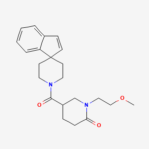 molecular formula C22H28N2O3 B6031464 1-(2-methoxyethyl)-5-(1'H-spiro[indene-1,4'-piperidin]-1'-ylcarbonyl)-2-piperidinone 