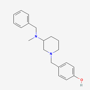 molecular formula C20H26N2O B6031483 4-({3-[benzyl(methyl)amino]-1-piperidinyl}methyl)phenol 