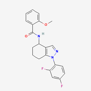 N-[1-(2,4-difluorophenyl)-4,5,6,7-tetrahydro-1H-indazol-4-yl]-2-methoxybenzamide