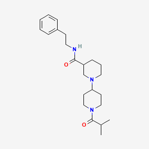 1'-isobutyryl-N-(2-phenylethyl)-1,4'-bipiperidine-3-carboxamide