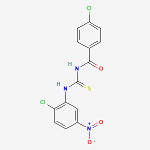 4-chloro-N-{[(2-chloro-5-nitrophenyl)amino]carbonothioyl}benzamide