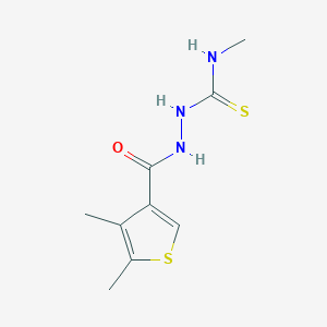 2-[(4,5-dimethyl-3-thienyl)carbonyl]-N-methylhydrazinecarbothioamide