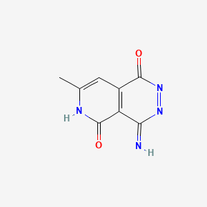 molecular formula C8H8N4O2 B603162 4-amino-1-hydroxy-7-methylpyrido[3,4-d]pyridazin-5(6H)-one CAS No. 108480-62-2