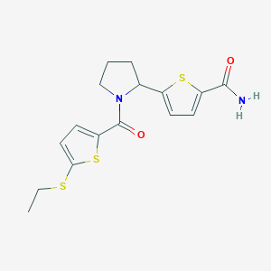 5-(1-{[5-(ethylthio)-2-thienyl]carbonyl}-2-pyrrolidinyl)-2-thiophenecarboxamide