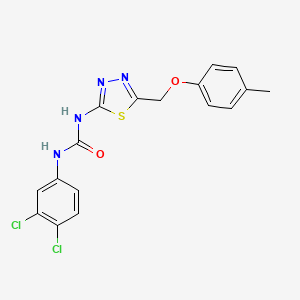 N-(3,4-dichlorophenyl)-N'-{5-[(4-methylphenoxy)methyl]-1,3,4-thiadiazol-2-yl}urea