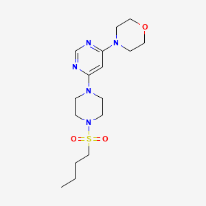 4-{6-[4-(butylsulfonyl)-1-piperazinyl]-4-pyrimidinyl}morpholine