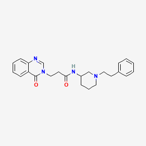 3-(4-oxo-3(4H)-quinazolinyl)-N-[1-(2-phenylethyl)-3-piperidinyl]propanamide