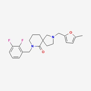 7-(2,3-difluorobenzyl)-2-[(5-methyl-2-furyl)methyl]-2,7-diazaspiro[4.5]decan-6-one