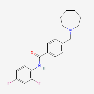 4-(1-azepanylmethyl)-N-(2,4-difluorophenyl)benzamide