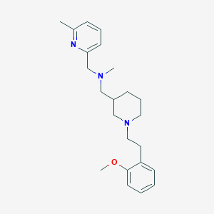 molecular formula C23H33N3O B6031816 ({1-[2-(2-methoxyphenyl)ethyl]-3-piperidinyl}methyl)methyl[(6-methyl-2-pyridinyl)methyl]amine 