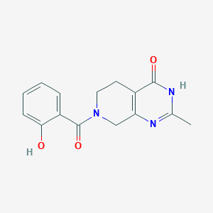 7-(2-hydroxybenzoyl)-2-methyl-5,6,7,8-tetrahydropyrido[3,4-d]pyrimidin-4(3H)-one