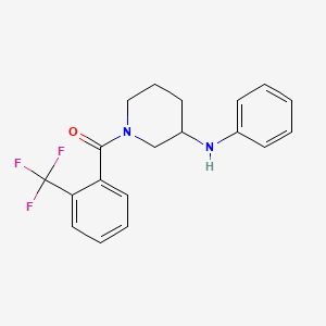 molecular formula C19H19F3N2O B6031862 N-phenyl-1-[2-(trifluoromethyl)benzoyl]-3-piperidinamine 