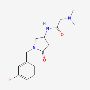 N~1~-[1-(3-fluorobenzyl)-5-oxo-3-pyrrolidinyl]-N~2~,N~2~-dimethylglycinamide