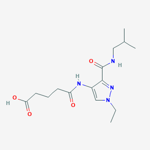 5-({1-ethyl-3-[(isobutylamino)carbonyl]-1H-pyrazol-4-yl}amino)-5-oxopentanoic acid