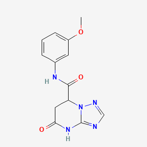 N-(3-methoxyphenyl)-5-oxo-4,5,6,7-tetrahydro[1,2,4]triazolo[1,5-a]pyrimidine-7-carboxamide