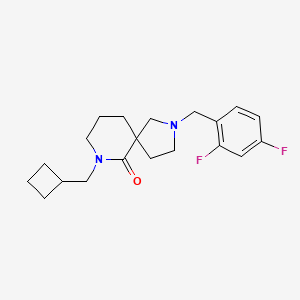 7-(cyclobutylmethyl)-2-(2,4-difluorobenzyl)-2,7-diazaspiro[4.5]decan-6-one