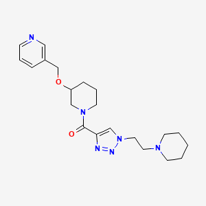 3-({[1-({1-[2-(1-piperidinyl)ethyl]-1H-1,2,3-triazol-4-yl}carbonyl)-3-piperidinyl]oxy}methyl)pyridine