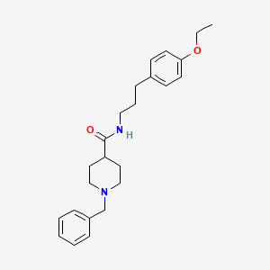 1-benzyl-N-[3-(4-ethoxyphenyl)propyl]-4-piperidinecarboxamide